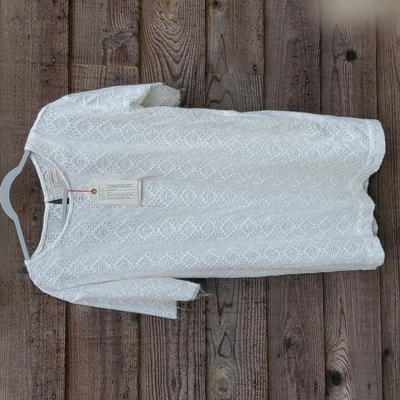 Current Elliot Eyelet Shift creme size 1 NWT  lined - Picture 1 of 6